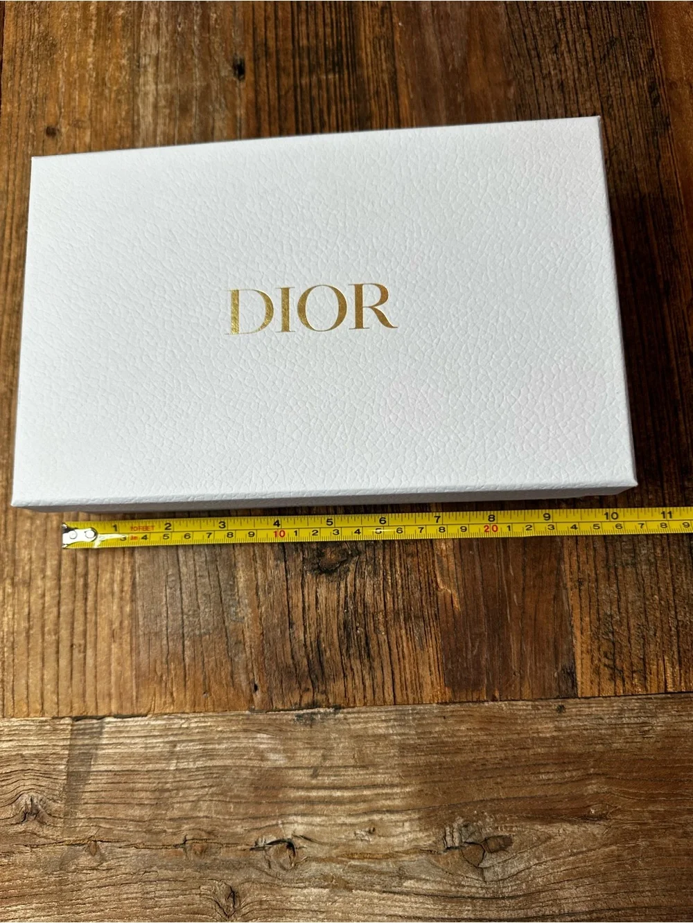 Dior White Branded Gift Box with Satin Ribbon